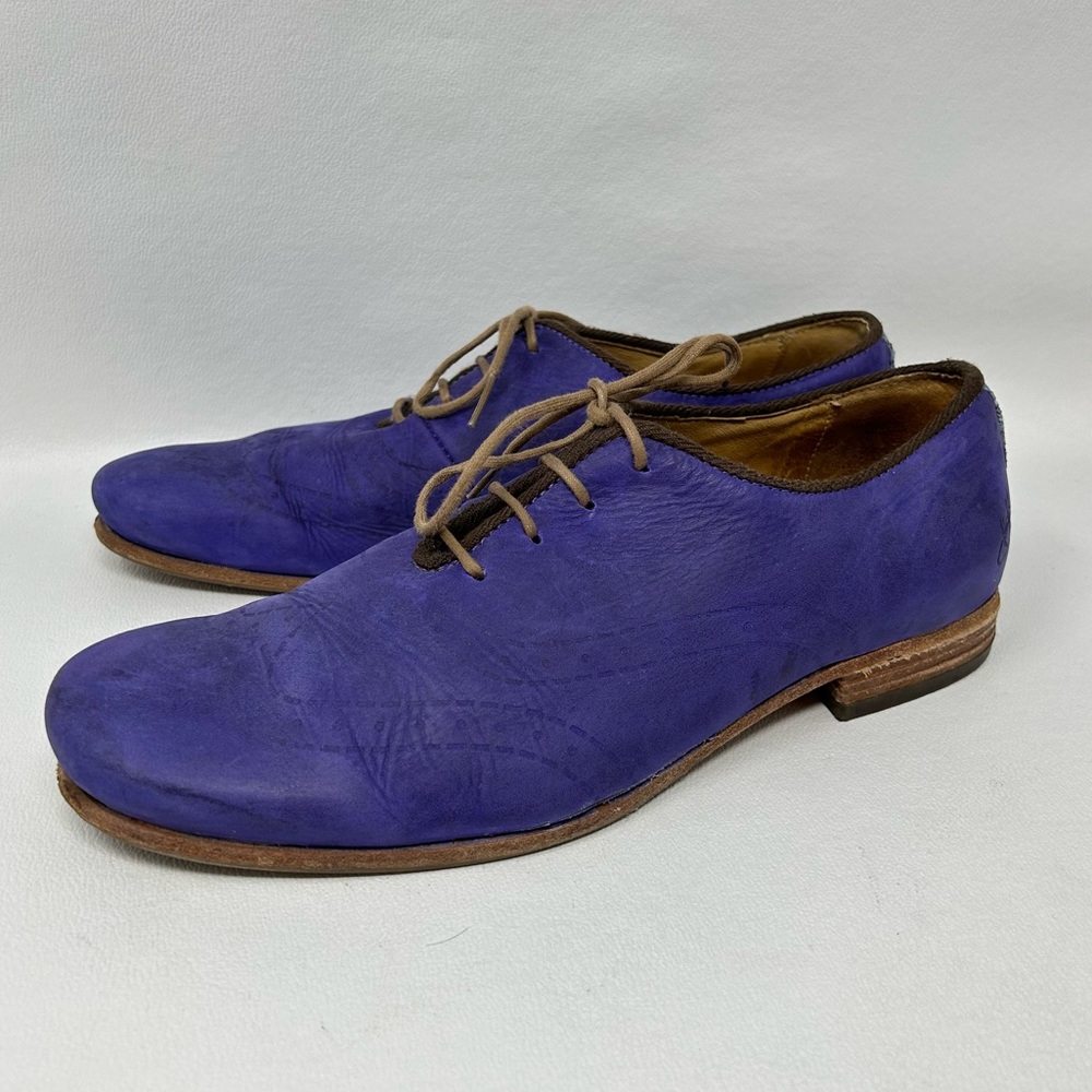 John Fluevog Vibrant Blue Men's Oxfords